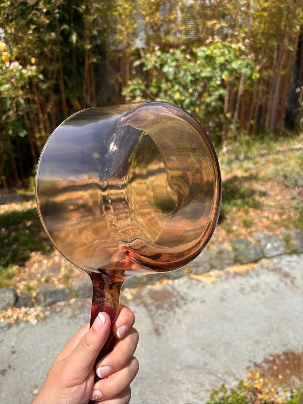 Vintage Corning Ware Visions Amber Glass Pour Pot (1L capacity)